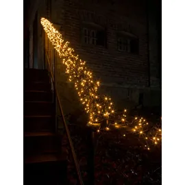 Konstsmide LED Lichterkette Büschellichterkette 12,2 m Bernsteinfarben