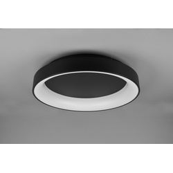 Trio 671290132 LED- Deckenleuchte Girona 1x48w | SMD | 5600lm | 2700-6000K - dimmbar, Temperatur der Beleuchtung, Speicherfunktion, Nachtmodus, Fernbedienung Matt schwarz