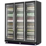 Wimar Gastro Getränkekühlschrank Kühlschrank Gewerbekühlschrank 1200l 3 Glastüren 0/10°C