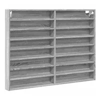 VidaXL Vitrinenschrank Grau Sonoma 100x8,5x75 cm Holzwerkstoff