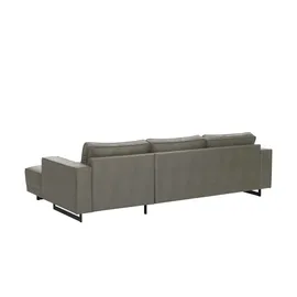 Soho Eckcouch Leder 3-Sitzer Braun