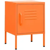 vidaXL Nachttisch Orange 35x35x51 cm Stahl