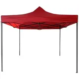 Mobili Rebecca Faltpavillon, Rot, Metall und rotem Polyester