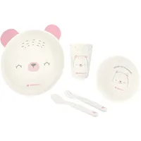 KIKKABOO Kindergeschirr Set Bear with me 5-teilig, Tiermotiv, Schale,