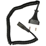 EDM - Braun-PHILIPS Rasierer-Ersatzkabel, 1,8 m, gelockt