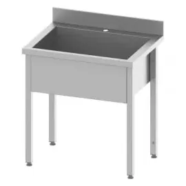 Stalgast Topfspüle ECO, mit einem Becken 1000x700x850 mm, 300, mm Beckenhöhe mit Aufkantung, Selbstmontage