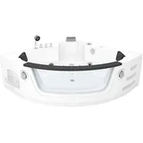 AcquaVapore Whirlpool Eckbadewanne 140 x 140 cm (W05R-SC)