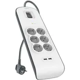 Belkin Steckdosenleiste 6-fach 2 m Weiß