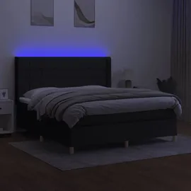 vidaXL Boxspringbett 180 x 200 cm Schwarz