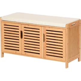 ad.con Schuhbank 50 x 90 x 35 cm gepolstert / beige