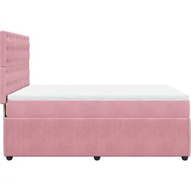 vidaXL Boxspringbett 140 x 200 cm Rosa