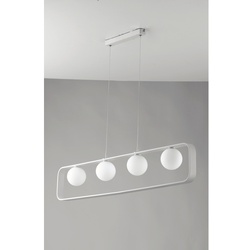 Luce ambiente Design Pendelleuchte »Roxy«, Aluminium, weiß - weiss