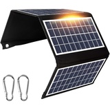 Jadeshay 20W Solar Ladegerät 5V Dual-USB-Ausgang Solarpanel Faltbar Solarladegerät Für Handy, Solar Powerbank für Smartphone Camping