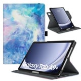 TiMOVO Drehbar Hülle Kompatibel mit Samsung Galaxy Tab A9+/A9 Plus 11 Zoll 2023 SM-X210/X216/X218, 90 Grad Drehbar Ständer Hülle, Auto Schlaf/Aufwach Schutzhülle für Galaxy Tab A9+ Tablet,Sternwolke