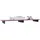 Vladon Game TV-Aufsatz 138,5 x 9,5 x 34,5 cm Weiß matt/Brombeer Hochglanz