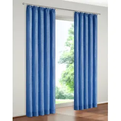 Vorhang »Warnow«, (1 St.), 270 g/m2, blau, , 760033-23
