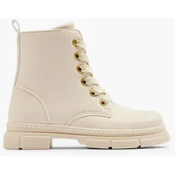 Schnürboots - Damen - creme
