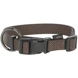 Kerbl GOLEYGO Hundeleine Flat + Halsband, Braun, S 1,4-2m, Sicherer Magnetverschluss, Inkl. Adapter-Pin, Hundeleine für kleine Hunde bis 15kg, Maximale Belastung 100kg
