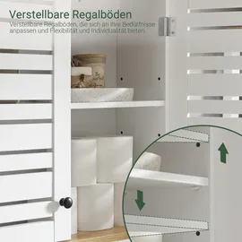 SoBuy Wandschrank Badezimmerschrank Küchenschrank Medizinschrank Weiß BZR42-W