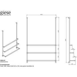 Giese Server Badetuchhalter Silber 30854-02