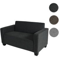 MCW 2er Sofa Couch Lyon Loungesofa Stoff/Textil ~ anthrazit-grau