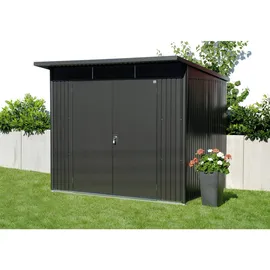 Biohort AvantGarde A5 2,54 x 1,74 m dunkelgrau-metallic Doppeltür