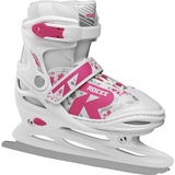 Roces Jokey Ice 2.0 Girl Verstellbarer Schlittschuh, white-fuchsia, 26-29 EU