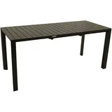 DEGAMO Ausziehtisch LAGOS 120/162x70cm, Aluminium anthrazit