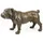 Casa Padrino Luxus Bronzefigur Englische Bulldogge Bronze 54,5 x 24,1 x H. 31 cm - Dekofigur