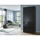 Rauch »Kleiderschrank Schrank Garderobe Garderobenschrank HOMBURG«, in 2 Breiten mit moderner Hochglanzfront MADE IN GERMANY grau