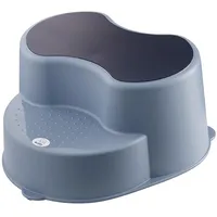 Rotho Babydesign Top Kinderschemel - recycelt - Tritthocker - Trittschemel - Kinderschemel - Trittleiter - Kindertreppe - Antirutschfläche - Blau