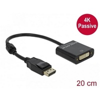 DeLock DisplayPort 1.2 [Stecker]/DVI [Buchse] Adapterkabel, passiv, schwarz (62601)
