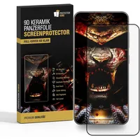 PROTECTORKING 4x 9D Keramik-Glass für Samsung Galaxy S21 FE FULL COVER 3D KLAR Panzerfolie Displayschutz Schutzfolie Ceramic Screen-Protector