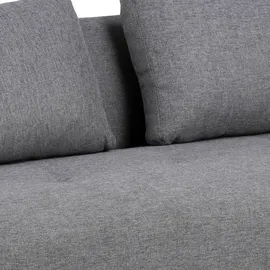 MID.YOU Schlafsofa Grau, Eiche, Metall, Uni, 2-Sitzer, 180x74x86 cm, Kinder- & Jugendzimmer, Jugendmöbel, Jugendsofas