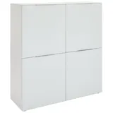 VOLEO Highboard 110,3 x 117 x 40 cm Weiß