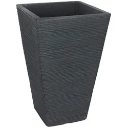 BURI Pflanztopf 55x35x35cm Blumentopf Pflanzkübel Übertopf Blumenkübel Kunststoff Anthrazit
