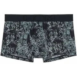 HOM Herren Boxershorts - Trunk, Tigers, Unterhose, gemustert Dunkelgrau S