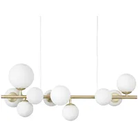 Ideal Lux Perlage 10-flg. 81 cm rund Messing satiniert