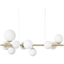 Ideal Lux Perlage 10-flg. 81 cm rund Messing satiniert
