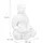 Relaxdays Buddha Figur 70 cm weiß