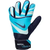 Nike Kinder Match - Ho23 Handschuhe, Blue Fury/Glacier Blue/Blacken, XS