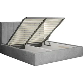 petits-meubles Boxspringbett 160 x 200 cm Grau