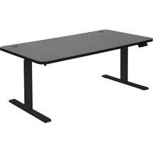 MCW Schreibtisch MCW-D40, Computertisch, elektrisch höhenverstellbar 160x80cm 53kg MVG ~ schwarz, schwarz