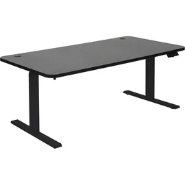 MCW Schreibtisch MCW-D40, Computertisch, elektrisch höhenverstellbar 160x80cm 53kg MVG ~ schwarz, schwarz