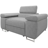 Mirjan24 Sessel Torezio Cord 134 x 90 x 102 cm Grau
