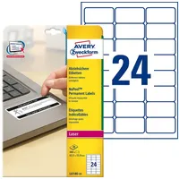Avery Zweckform L6146-20 Sicherheits-Etiketten 63.5 x 33.9 mm Polyester-Folie