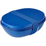 Mepal Lunchbox, Blau, Kunststoff, 17.5x7.5x22.5 cm, Küchenzubehör, Vorratsbehälter, Brotdosen