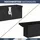 deluke DELUKE® Aluminiumbox mit Deckel Abschließbar Alubox Deichselbox Alu Anhängerbox Werkzeugkiste Transportbox Metallkiste, 50x15x20,5cm Schwarz