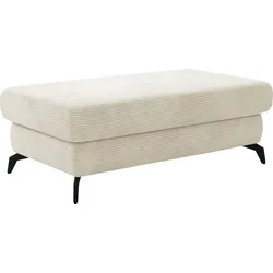 Polsterhocker SIT & MORE "Bolero", beige (creme), B:121cm H:45cm T:67cm, 100% Polyester, Hocker
