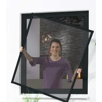 Culex Fensterbausatz Master Slim, 130x150cm anthrazit, Pollenschutzgewebe 100690707-VH